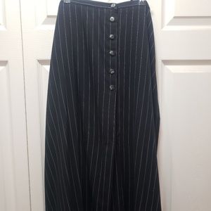 Full Length Pin Striped Skirt